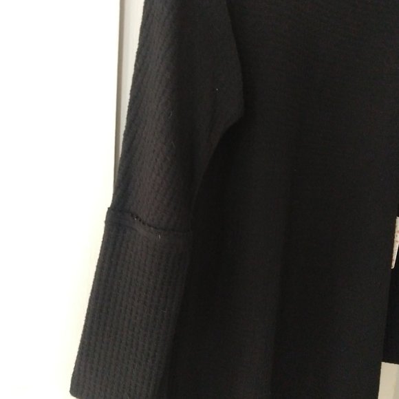 We The Free [Free People] NWT Kitty Thermal Tunic Top/Dress in Black - Size L - Picture 8 of 10